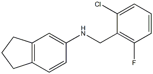 N-[(2-chloro-6-fluorophenyl)methyl]-2,3-dihydro-1H-inden-5-amine