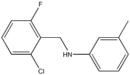 N-[(2-chloro-6-fluorophenyl)methyl]-3-methylaniline Structure