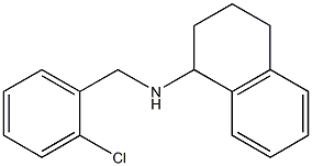 N-[(2-chlorophenyl)methyl]-1,2,3,4-tetrahydronaphthalen-1-amine,,结构式