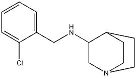 N-[(2-chlorophenyl)methyl]-1-azabicyclo[2.2.2]octan-3-amine,,结构式