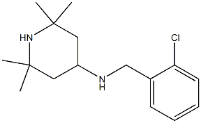 N-[(2-chlorophenyl)methyl]-2,2,6,6-tetramethylpiperidin-4-amine 化学構造式