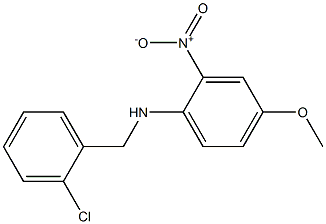 N-[(2-chlorophenyl)methyl]-4-methoxy-2-nitroaniline,,结构式
