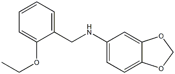 N-[(2-ethoxyphenyl)methyl]-2H-1,3-benzodioxol-5-amine 结构式