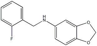 N-[(2-fluorophenyl)methyl]-2H-1,3-benzodioxol-5-amine 结构式