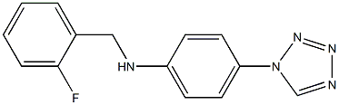 N-[(2-fluorophenyl)methyl]-4-(1H-1,2,3,4-tetrazol-1-yl)aniline