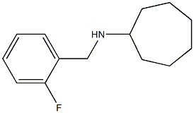 N-[(2-fluorophenyl)methyl]cycloheptanamine 结构式