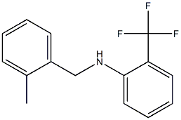 N-[(2-methylphenyl)methyl]-2-(trifluoromethyl)aniline Structure