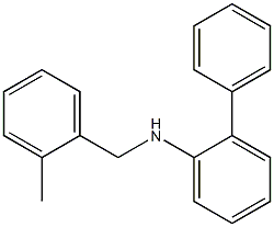 N-[(2-methylphenyl)methyl]-2-phenylaniline,,结构式