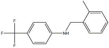 N-[(2-methylphenyl)methyl]-4-(trifluoromethyl)aniline Structure