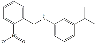 N-[(2-nitrophenyl)methyl]-3-(propan-2-yl)aniline Struktur