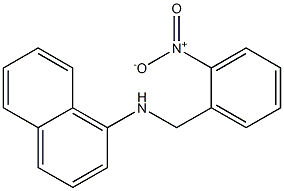 N-[(2-nitrophenyl)methyl]naphthalen-1-amine Structure