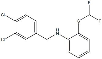 N-[(3,4-dichlorophenyl)methyl]-2-[(difluoromethyl)sulfanyl]aniline