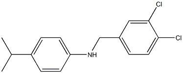 N-[(3,4-dichlorophenyl)methyl]-4-(propan-2-yl)aniline 结构式