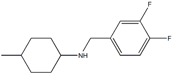 N-[(3,4-difluorophenyl)methyl]-4-methylcyclohexan-1-amine 结构式