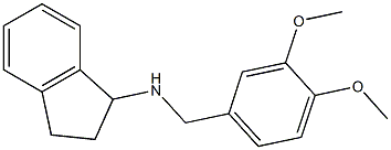 N-[(3,4-dimethoxyphenyl)methyl]-2,3-dihydro-1H-inden-1-amine Structure