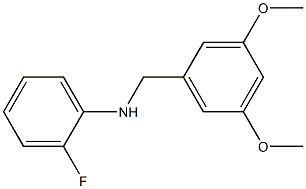  N-[(3,5-dimethoxyphenyl)methyl]-2-fluoroaniline