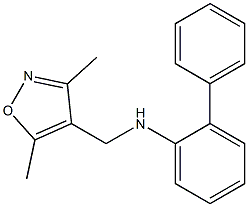 N-[(3,5-dimethyl-1,2-oxazol-4-yl)methyl]-2-phenylaniline Structure