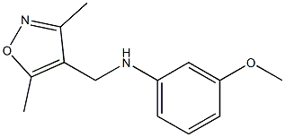 N-[(3,5-dimethyl-1,2-oxazol-4-yl)methyl]-3-methoxyaniline Struktur