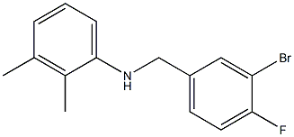 N-[(3-bromo-4-fluorophenyl)methyl]-2,3-dimethylaniline 结构式