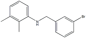 N-[(3-bromophenyl)methyl]-2,3-dimethylaniline,,结构式