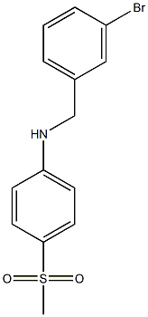 N-[(3-bromophenyl)methyl]-4-methanesulfonylaniline Structure