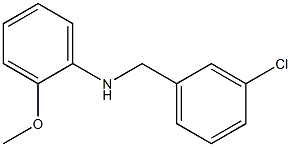 N-[(3-chlorophenyl)methyl]-2-methoxyaniline Struktur