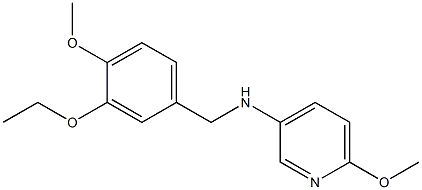 N-[(3-ethoxy-4-methoxyphenyl)methyl]-6-methoxypyridin-3-amine,,结构式