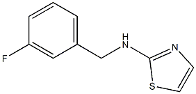 N-[(3-fluorophenyl)methyl]-1,3-thiazol-2-amine,,结构式