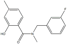 N-[(3-fluorophenyl)methyl]-2-hydroxy-N,4-dimethylbenzamide,,结构式