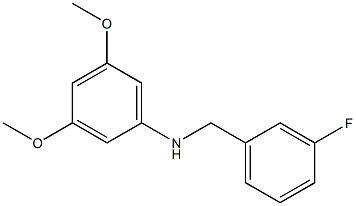 N-[(3-fluorophenyl)methyl]-3,5-dimethoxyaniline Structure