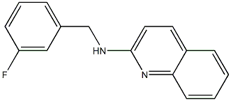 N-[(3-fluorophenyl)methyl]quinolin-2-amine Struktur