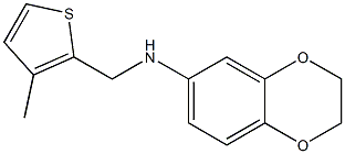 N-[(3-methylthiophen-2-yl)methyl]-2,3-dihydro-1,4-benzodioxin-6-amine,,结构式