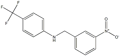 N-[(3-nitrophenyl)methyl]-4-(trifluoromethyl)aniline 结构式