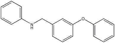 N-[(3-phenoxyphenyl)methyl]aniline,,结构式