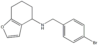 N-[(4-bromophenyl)methyl]-4,5,6,7-tetrahydro-1-benzofuran-4-amine Struktur