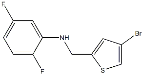 N-[(4-bromothiophen-2-yl)methyl]-2,5-difluoroaniline Struktur