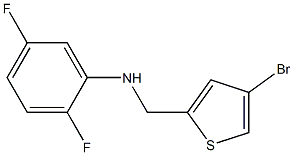 N-[(4-bromothiophen-2-yl)methyl]-2,5-difluoroaniline,,结构式