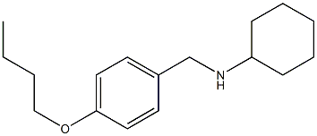 N-[(4-butoxyphenyl)methyl]cyclohexanamine,,结构式