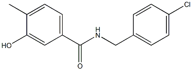 N-[(4-chlorophenyl)methyl]-3-hydroxy-4-methylbenzamide Structure