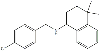 N-[(4-chlorophenyl)methyl]-4,4-dimethyl-1,2,3,4-tetrahydronaphthalen-1-amine Structure