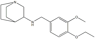 N-[(4-ethoxy-3-methoxyphenyl)methyl]-1-azabicyclo[2.2.2]octan-3-amine Structure