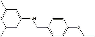 N-[(4-ethoxyphenyl)methyl]-3,5-dimethylaniline 结构式