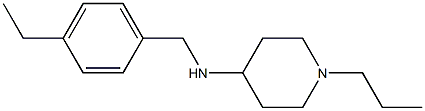 N-[(4-ethylphenyl)methyl]-1-propylpiperidin-4-amine Structure