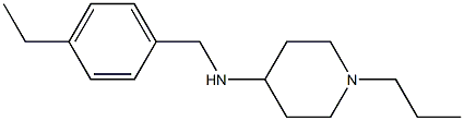 N-[(4-ethylphenyl)methyl]-1-propylpiperidin-4-amine 结构式