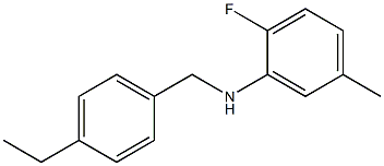 N-[(4-ethylphenyl)methyl]-2-fluoro-5-methylaniline Structure