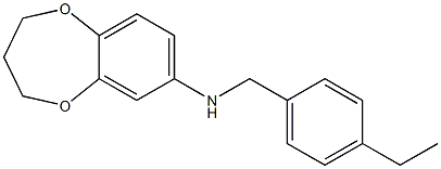 N-[(4-ethylphenyl)methyl]-3,4-dihydro-2H-1,5-benzodioxepin-7-amine Structure