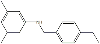 N-[(4-ethylphenyl)methyl]-3,5-dimethylaniline 化学構造式