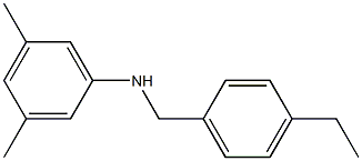 N-[(4-ethylphenyl)methyl]-3,5-dimethylaniline,,结构式