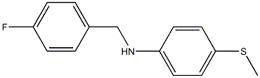 N-[(4-fluorophenyl)methyl]-4-(methylsulfanyl)aniline Structure