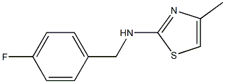 N-[(4-fluorophenyl)methyl]-4-methyl-1,3-thiazol-2-amine Struktur
